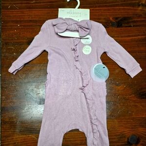 Milkberry Bamboo 6-9M 2-piece Sleep n Play NWT